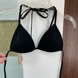 black tie bikini top